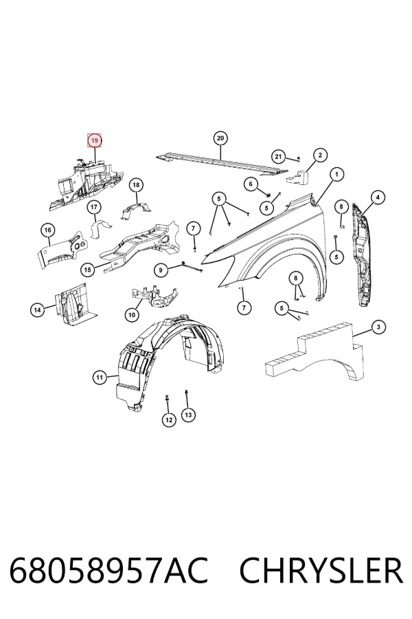  68058957AC Chrysler