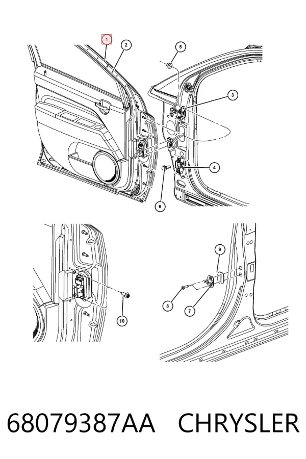 Porta dianteira esquerda Jeep Compass MK49