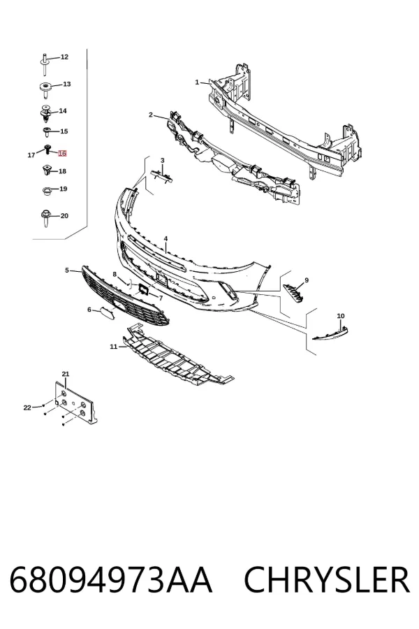  68094973AA Chrysler