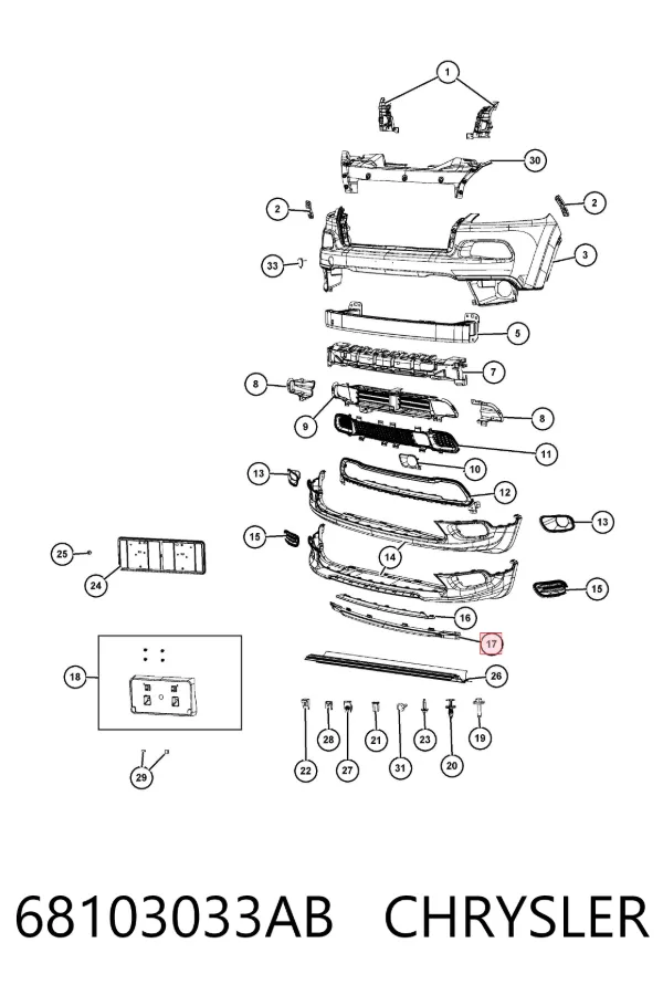  68103033AB Chrysler