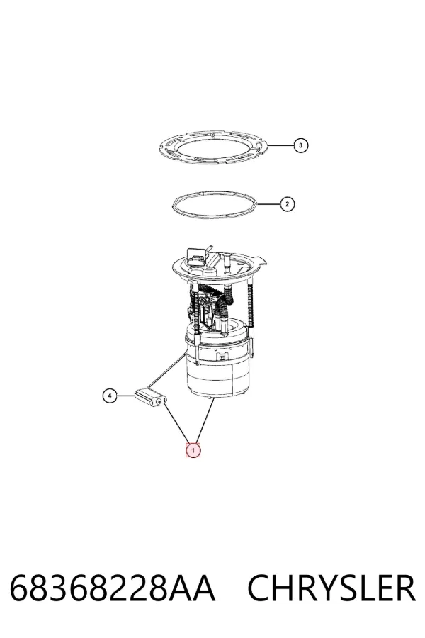 Módulo de bomba de combustível com sensor do nível de combustível Jeep Compass MP