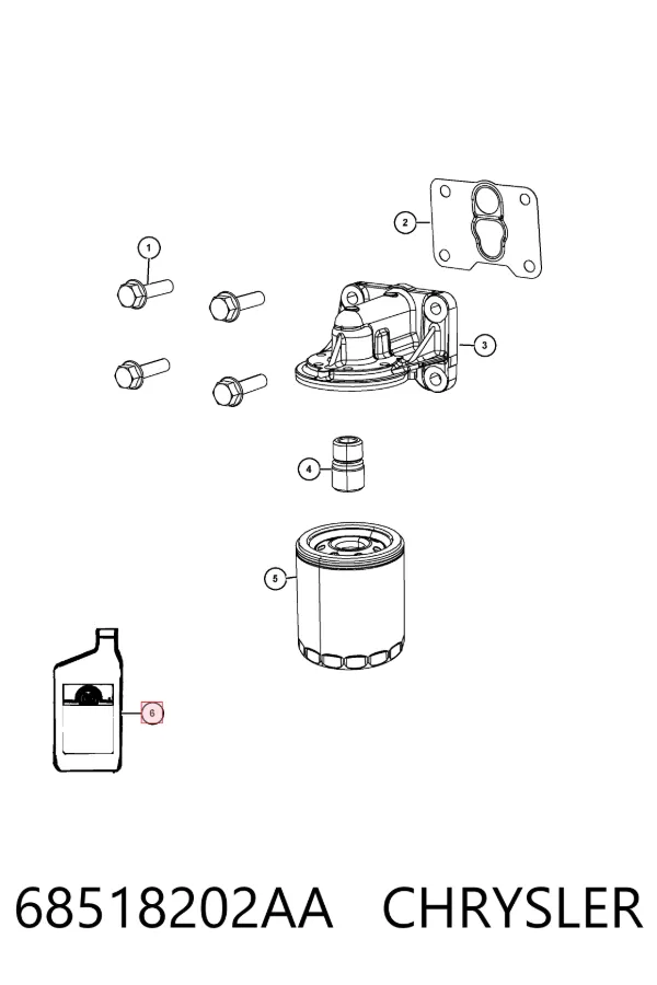 Óleo para motor 68518202AA Chrysler