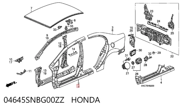  04645SNBG00ZZ Honda