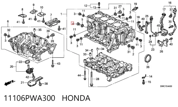  11106PWA300 Honda