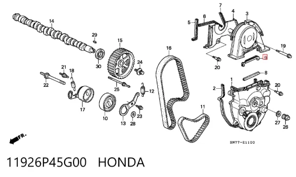  11926P45G00 Honda