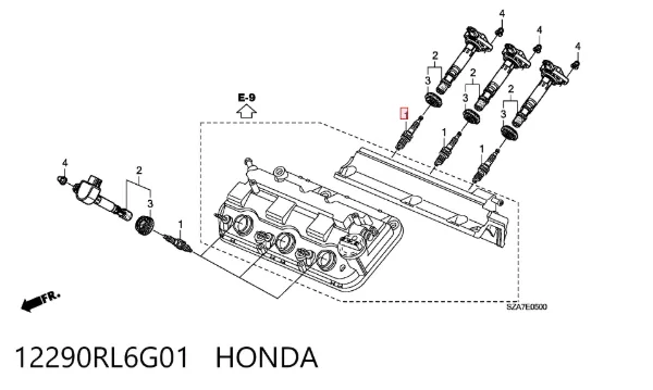 Vela de ignição 12290RL6G01 Honda