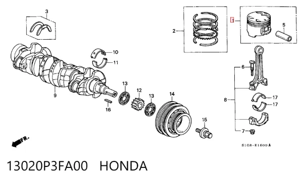  13020P3FA00 Honda