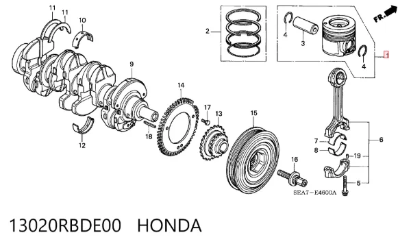  13020RBDE00 Honda