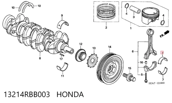  13214RBB003 Honda