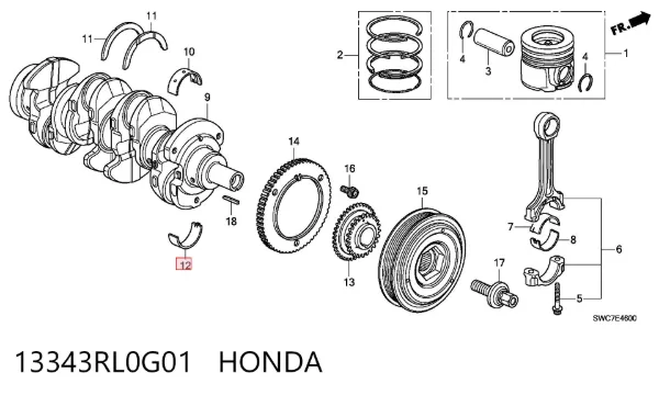  13343RL0G01 Honda