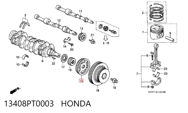  13408PT0003 Honda