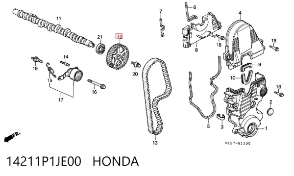  14211P1JE00 Honda