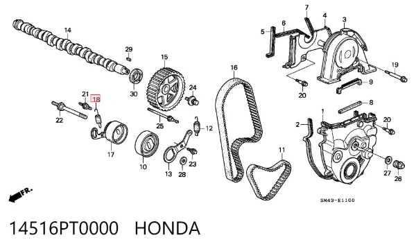  14516PT0000 Honda
