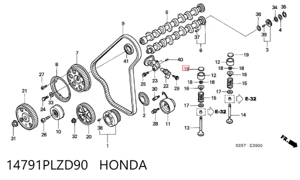  14791PLZD90 Honda