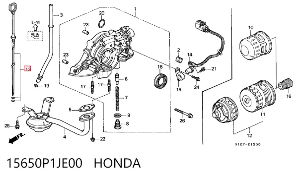  15650P1JE00 Honda