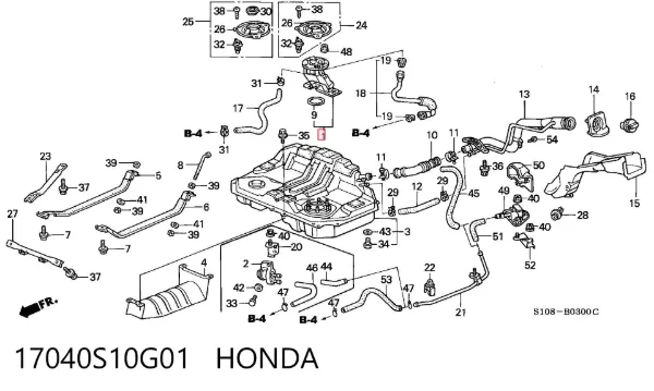 Bomba de combustível elétrica submersível 17040S10G01 Honda