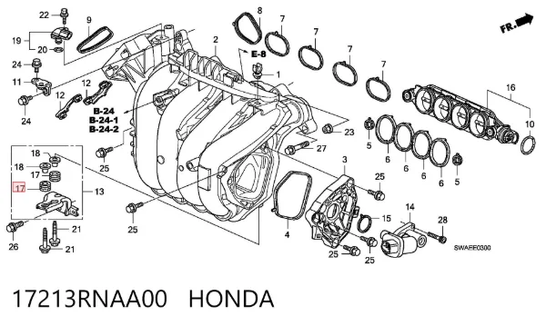  17213RNAA00 Honda