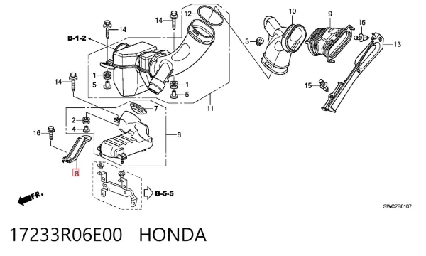  17233R06E00 Honda
