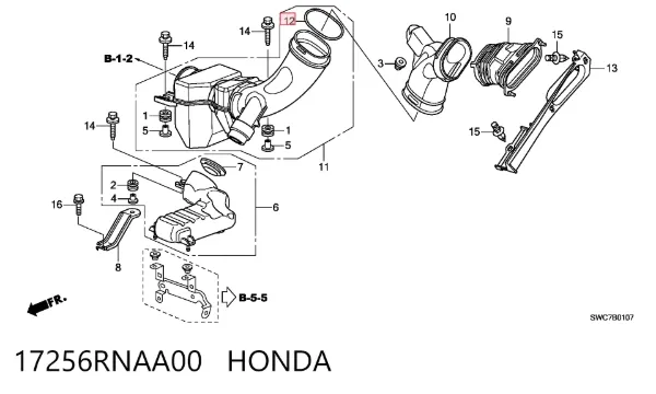  17256RNAA00 Honda