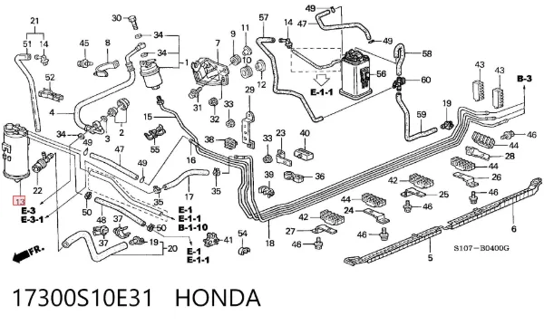  17300S10E31 Honda
