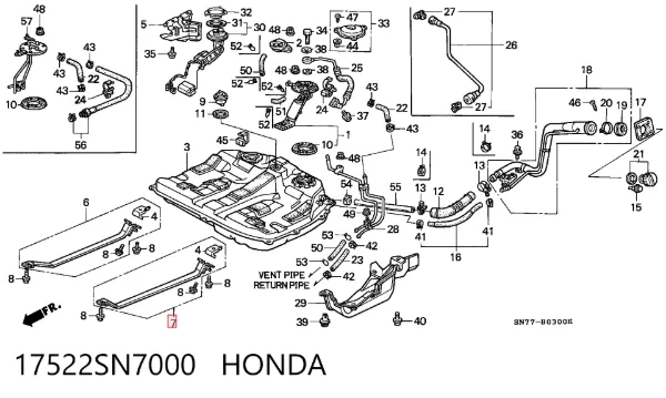  17522SN7000 Honda