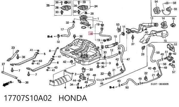  17707S10A02 Honda