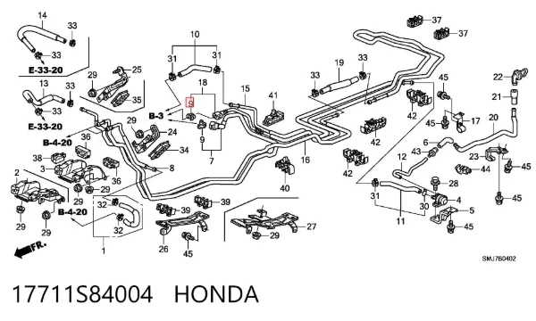  17711S84004 Honda