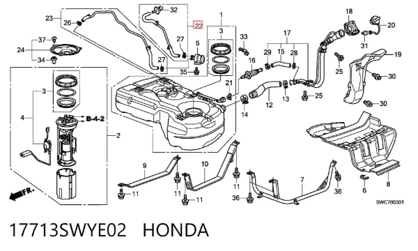  17713SWYE02 Honda