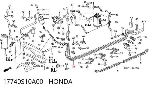  17740S10A00 Honda