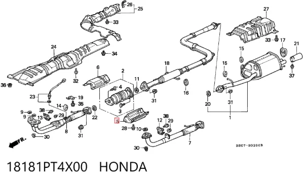  18181PT4X00 Honda