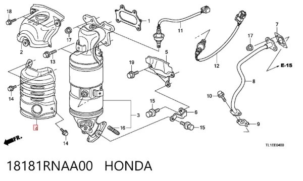  18181RNAA00 Honda