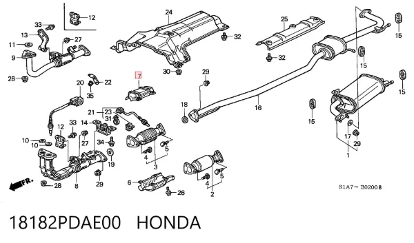 18182PDAE00 Honda