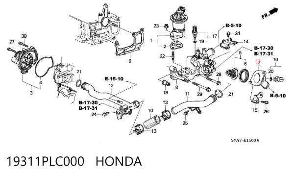  19311PLC000 Honda