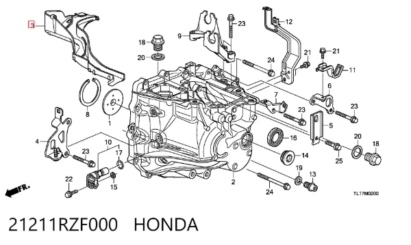  21211RZF000 Honda