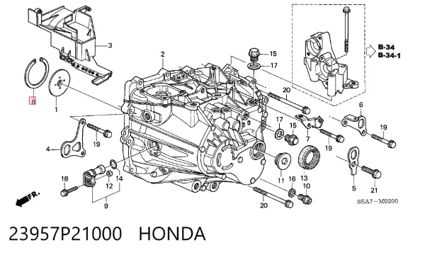  23957P21000 Honda