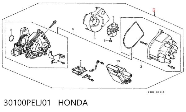 Distribuidor de ignição (distribuidor) Honda HR-V GH