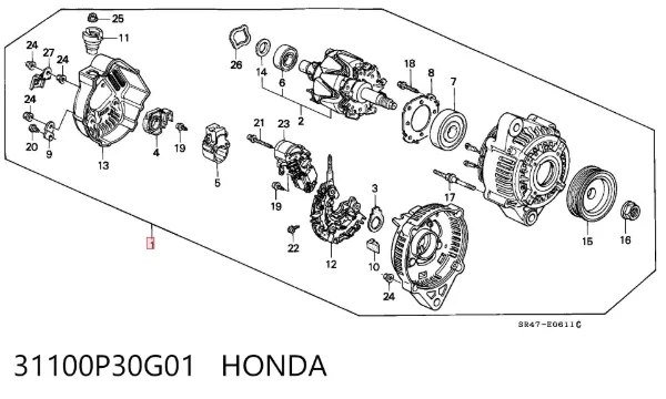 Gerador 31100P30G01 Honda