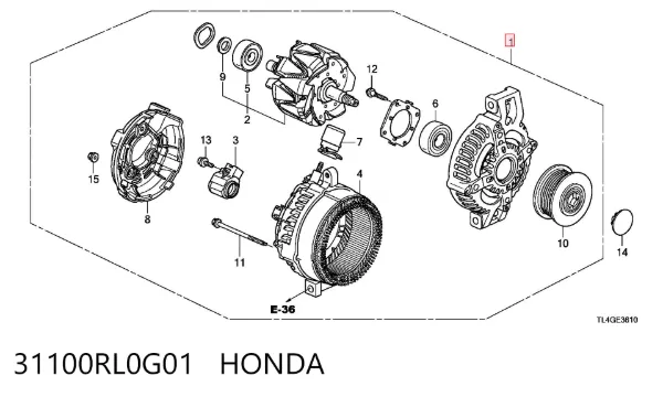 Gerador 31100RL0G01 Honda