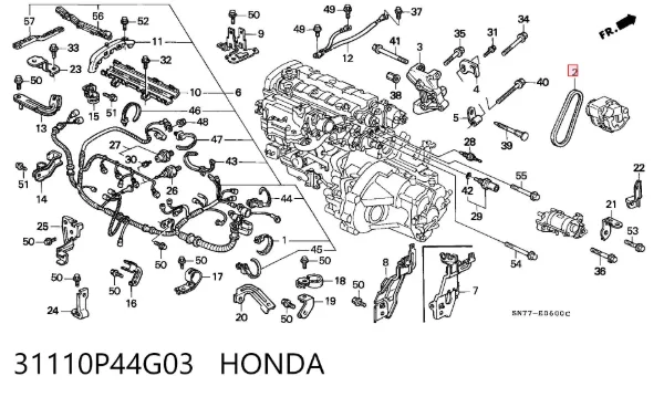 Correia dos conjuntos de transmissão 31110P44G03 Honda