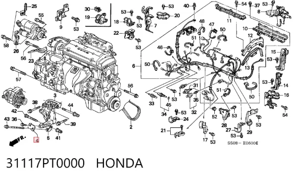  31117PT0000 Honda