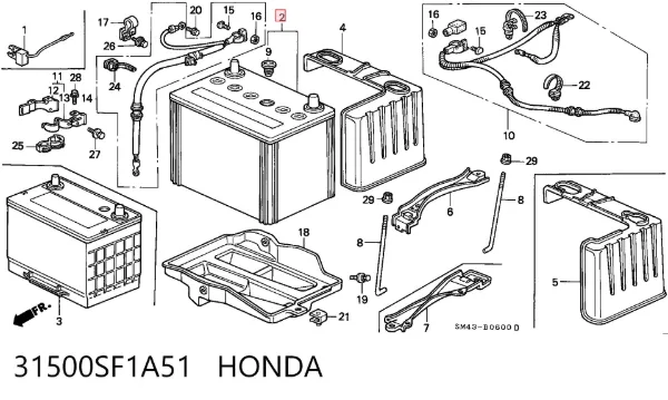 Bateria recarregável (PILHA) 28800YZZZH Toyota