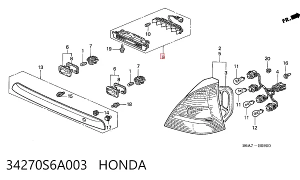  34270S6A003 Honda