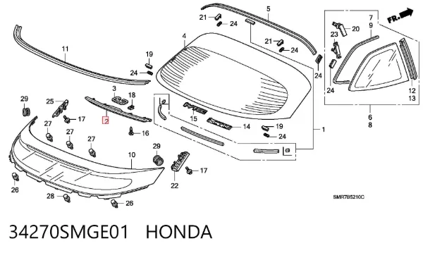  34270SMGE01 Honda