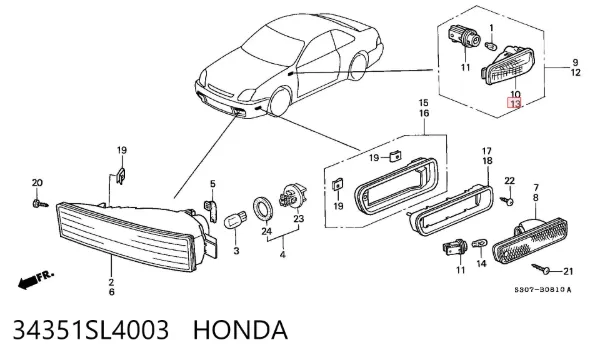  34351SL4003 Honda