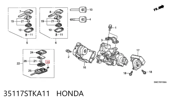  35117STKA11 Honda