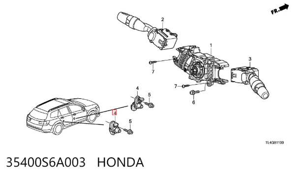 Motor de arranco 35400S6A003 Honda