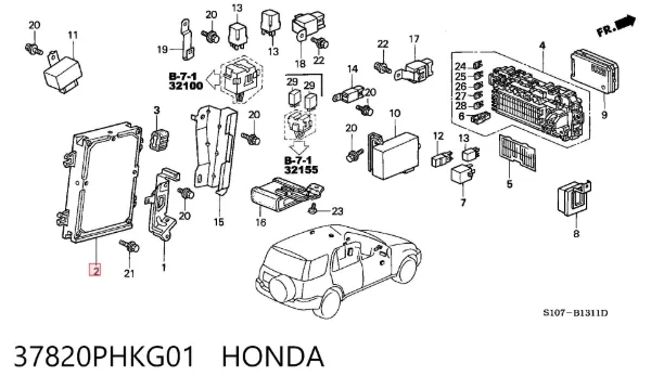  37820PHKG01 Honda