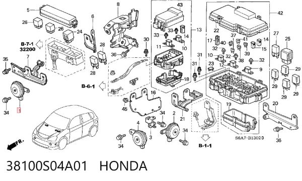 Sinal sonoro (cláxon) Honda HR-V GH