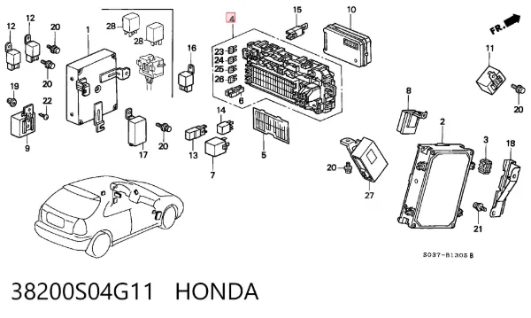  38200S04G11 Honda
