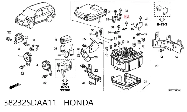  38232SDAA11 Honda